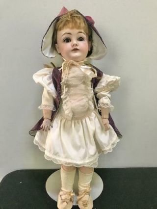 Antique German Bisque Head Doll By Kestner Marked K 146? 23 "