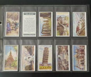 Cigarette Cards - Churchmans - World Wonders Old & - Full Set 50 - EX, 2