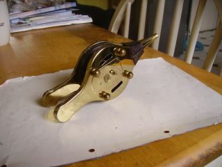 Vintage Table cigarette lighter in the form of hand bellows 1950s - 1960s. 3