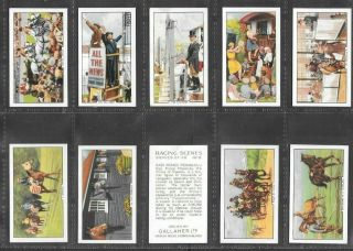 Gallaher 1938 Interesting (sports) Full 48 Card Set  Racing Scenes