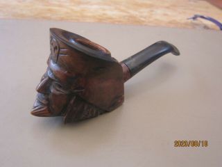 Hand Carved Briar Smoking Pipe