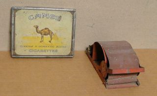 Vintage Camel Tin for 50 Cigarettes,  Brown & Williamson Cigarette Roller 2