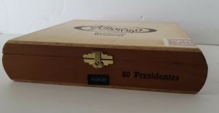Vintage Amoroso Wood Cigar Box Handmade Honduras Empty Display NOVELTY 3