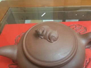 Vintage Chinese Yixing Zisha Purple Clay Pottery Teapot 2