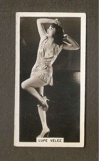 Lupe Velez Card Vintage 1930s Real Photo Film Stars Carreras