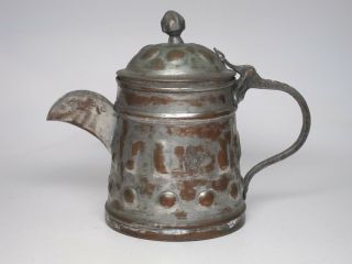 Antique Copper Dallah Coffee Pot Arabic Islamic Bedouin Art Hand Hammered Kettle