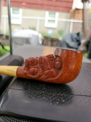 Vintage Hand Carved Smoking Pipe 3