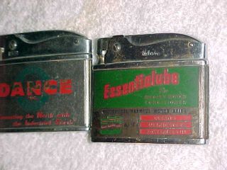 1950 - 60s Essentialube And Dance Freight Line - Advertising Lighters