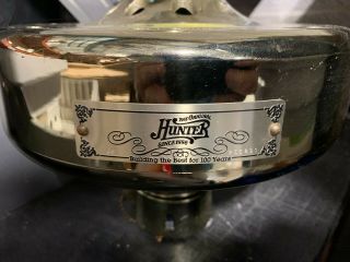 Two - 48 Inch Antique Ceiling Fan Hunter 4 Blade Brass 25684 Vintage