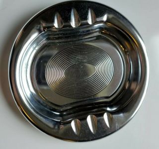 Old silver metal ashtray 2