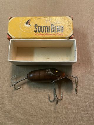 Vintage South Bend Dive - Oreno Fishing Lure & Box In