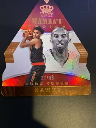 2018 - 19 Crown Royale Mamba ' s Choice Trae Young Die Cut Rookie Red 20/99 - Kobe 2
