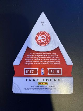 2018 - 19 Crown Royale Mamba ' s Choice Trae Young Die Cut Rookie Red 20/99 - Kobe 3
