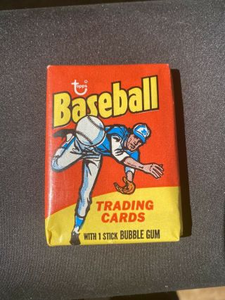 1975 Topps Baseball Wax Pack Mini