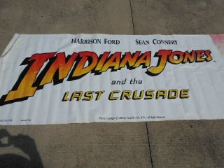 Vintage Indiana Jones Last Crusade Canvas Movie Poster 120 " X 35 "