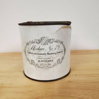 Vintage Sutliff Tobacco Company Tin 8 oz - White 3