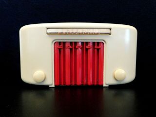 1940s Vintage Art Deco Garrod Radio Antique Old Bakelite Radio Serviced &works