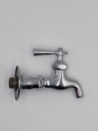 Vintage Chrome & Brass Water Faucet Spigot Sink Garden Bathroom Oberndorf
