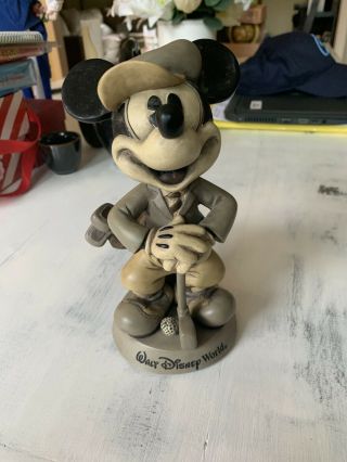 Vintage Walt Disney World Mickey Mouse Golf Bobblehead Bobble Head 8” 2