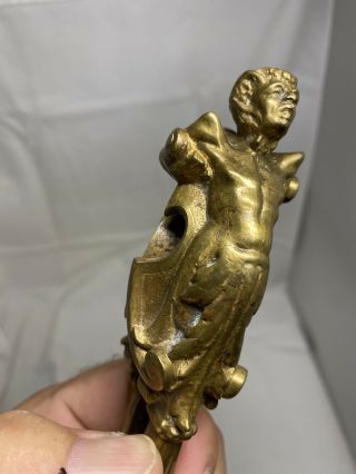 Antique Torture Erotic 7” Full Man Brass/bronze Legs Nutcracker Risque Rare