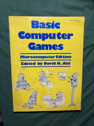 Basic Computer Games By Ahl First Edition/first Printing Vintage