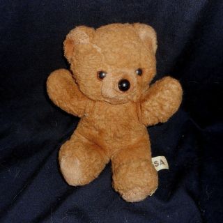 10 " Vintage Russ Berrie Baby Brown Trissa Teddy Bear Stuffed Animal Plush Toy