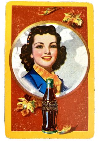 Vintage Ww2 Coca Cola Pin - Up 1940 