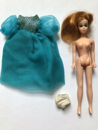 Vintage Dawn Doll Topper Glori Side Part In Party Puffery