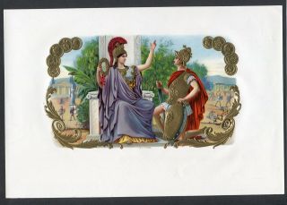Old Heroica Cigar Label - Queen With Soldier - Verified Title Inner