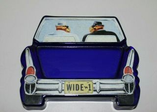 Vintage Joe Camel Wides 1 Cigarette Car Ashtray Cobalt - Blue Glass