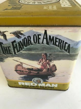 Red Man Chewing Tobacco Collectible Tin,  1992 Limited Edition