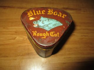 Vintage Blue Boar Rough Cut Tobacco Tin