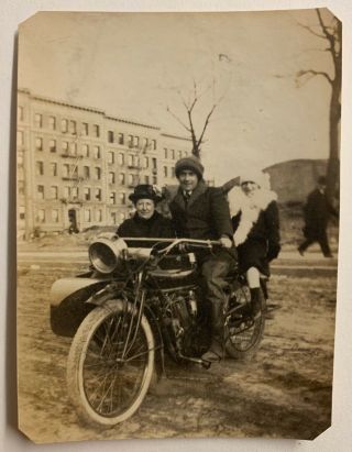 Vintage Indian Motorcycle & Side Car Photo York Estate 5