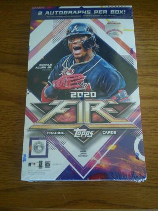 2020 Topps Fire Hobby Box Just Released