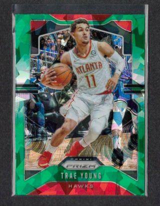 2019 - 20 Panini Prizm Trae Young Green Iced Prizm Or Better Psa???