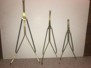 Vintage C.  & A.  Richards,  Boston,  Mass. ,  Deluxe Brass Plate Wall Hangers S - M - L