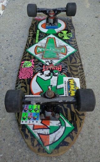 Vision Gator Complete Deck W/ Gull Wing Pro Trucks & Bullet Wheels - ALL 3