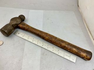 Vintage Blue - Point By Snap - On Bp48a Ball Peen Hammer,  Wooden Handle,