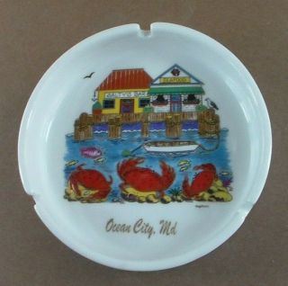 Vintage Ocean City Md Maryland Ashtray Agiftcorp