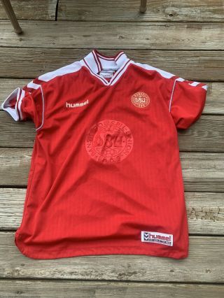 Vintage Denmark 1998 2000 Home Football Soccer Shirt Jersey Hummel Kit Camiseta