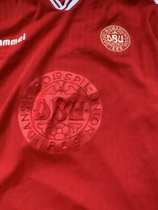Vintage Denmark 1998 2000 Home Football Soccer Shirt Jersey Hummel Kit Camiseta 3
