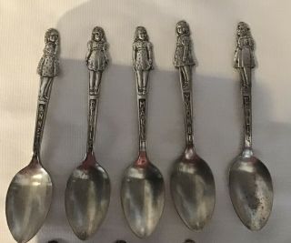 Vintage Dionne Quints Silver Spoons Full Set /plus 2