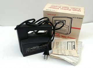 Vintage Realistic High - Power Video/audio Tape Eraser 44 - 233a