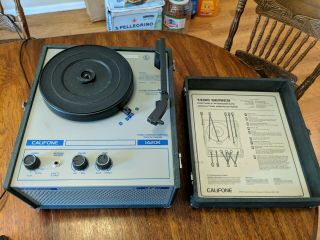 Vintage Califone 1420k Solid State Record Player Turntable