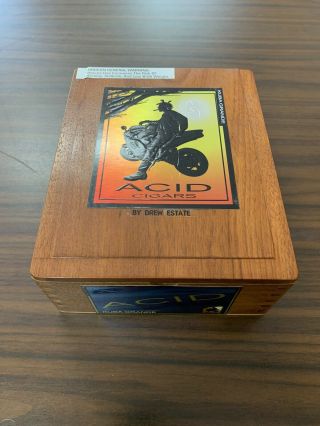Acid Kuba Grande By Drew Estate Premium Empty Wooden Cigar Box