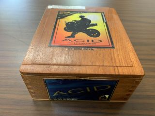 ACID Kuba Grande by Drew Estate Premium Empty Wooden Cigar Box 3