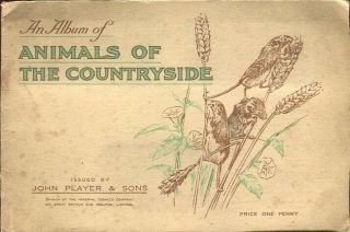 Tobacco Card Album & Cards,  John Player,  Animals Of The Countryside,  Wildlife,  1939