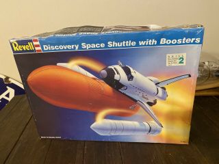 Vintage Revell Discovery Space Shuttle With Boosters - Model Kit 4544 - 1988