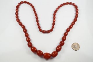 Antique Faturan / Cherry Amber Bead Necklace