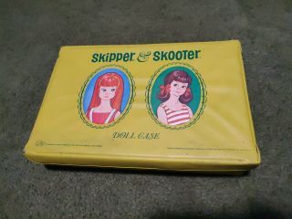 Vintage 1960s Skipper And Scooter Doll Case